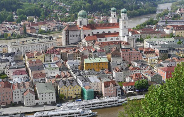 Dreifluessestadt Passau – Zusammenfluss von Donau, Inn und Ilz mit barocker Altstadt