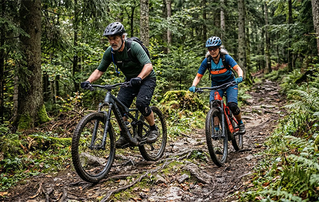 Mountainbike am Berggipfel im ARBERLAND – Radtouren rund um Rinchnach