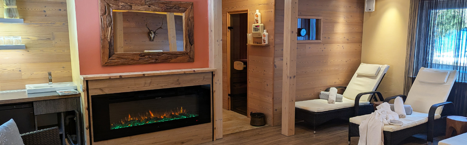 Wellnessbereich im Wanderhotel Mühle – Finnische Sauna und Ruheraum
